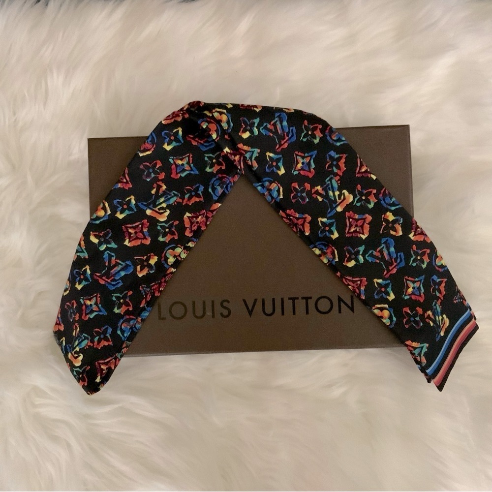 Louis Vuitton Black Rainbow Multicolor Rainbow Bandeau  🤩 *HARD TO FIND*